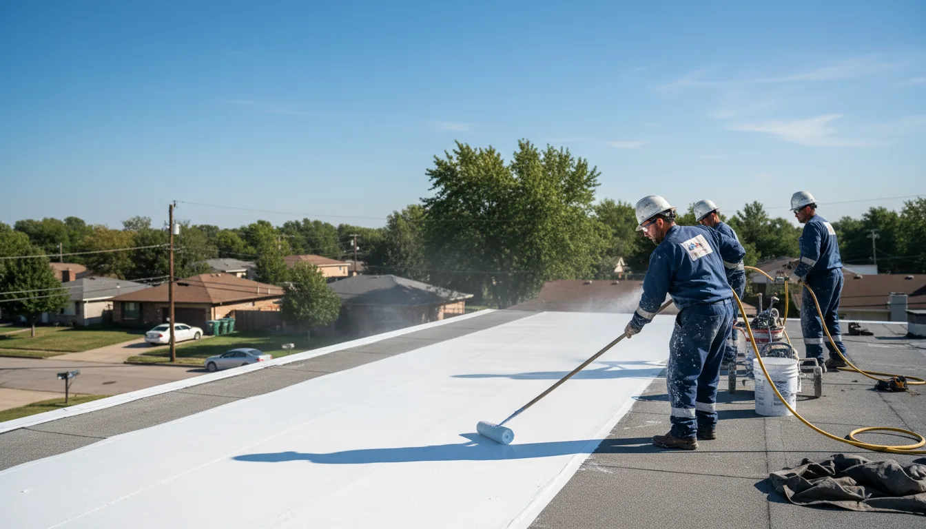 Commercial roof coating in Cache, OK near me